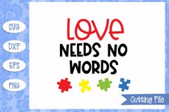 Love needs no words SVG File Product Image 1