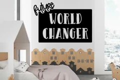 Future World Changer svg cut file cute baby childs t-shirt Product Image 2