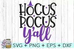 Hocus Pocus Y'all SVG DXF PNG EPS Cutting Files Product Image 1