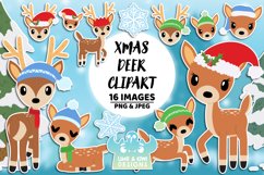 Christmas Animals Clipart Bundle 1 - Lime and Kiwi Designs Product Image 3