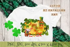 St Patricks Day. Sublimaion. Card. Watercolor Clipart Product Image 1