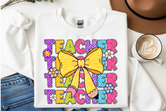 Teacher coquette bows png, Teacher Appreciation, School Png Product Image 1