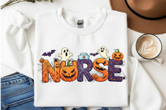 Nurse Halloween Png, Cute Spooky Nurse Shirt Design Product Image 1