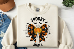 Spooky Mama Png, Funny Halloween Mom Png, ghost floral Pn Product Image 2