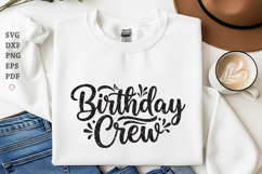 Birthday Crew Svg,Png,Dxf, For Cricut, Silhouette, Birthday Product Image 1