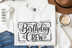 Birthday Crew Svg,Png,Dxf, For Cricut, Silhouette, Birthday Product Image 1