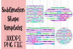 Pink Mermaid Sublimation Templates Product Image 1