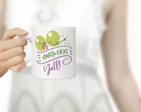 It's Mardi Gras Yall! SVG | Fat Tuesday Cut File Product Image 3