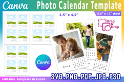 Polaroid Photo Canva Editable Template Custom Polaroid Frame Product Image 1
