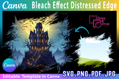 Bleach effect distressed Edge Canva Frames Drag &amp; Drop Photo Product Image 2