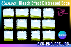 Bleach effect distressed Edge Canva Frames Drag &amp; Drop Photo Product Image 1