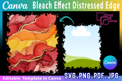 Bleach effect distressed Edge Canva Frames Drag &amp; Drop Photo Product Image 2