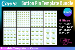 Button Pin Template BUNDLE Canva Frame Button Pin Badge Ci Product Image 2