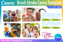 Editable Brush stroke Canva Frame Template, Canva Frame Product Image 2