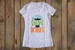 My Favorite Color is October cut File - SVG DXF EPS AI PNG Product Image 2
