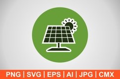 Vector Solar Panel Icon Product Image 1