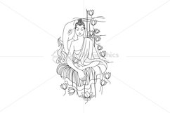 Lord Buddha - Linear Artwork Product Image 1