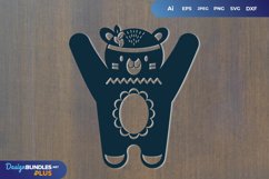 Boho Bear SVG Product Image 1