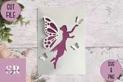 3D Fairy| Paper cutting | pop up Fairy SVG Product Image 2