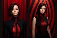Scarlet Seduction - 10 Black and Red Fashion Portraits Product Image 5