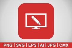 Vector Online Education Icon Product Image 1