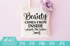 Hair Salon SVG - Beauty Comes From Inside - Hairdresser SVG Product Image 2