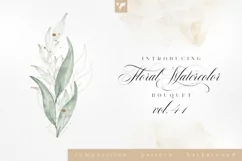 Floral Watercolor Bouquet Vol42 Product Image 1