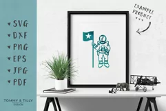 Astronaut - SVG DXF PNG EPS JPG PDF Cutting File Product Image 4