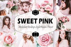 Sweet Pink Mobile &amp; Desktop Lightroom Presets, Bright modern Product Image 1