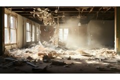 debris blurred demolition interior Product Image 1