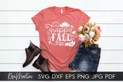 Happy Fall Y'All SVG PNG Fall SVG Autumn Pumpkin Spice SVG Product Image 6