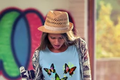 Rainbow Butterflies Print | Butterflies PNG | Best Seller Product Image 4