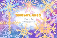 Snowflakes Clipart - PNG Files Product Image 1
