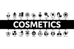 Organic Cosmetics Minimal Infographic Banner Vector Product Image 1