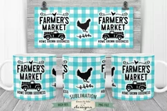 Farmers Market Mug Sublimation | Farmhouse Mug Sublimation Product Image 1