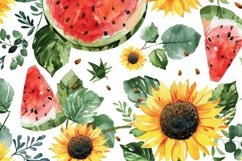Vibrant Summer Pattern Background Wallpaper Product Image 1