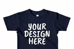 American Apparel 2105W Kids T-shirt Mock Ups - 10|PNG Product Image 5