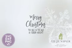 Merry Christmas To All SVG, Christmas Wood Sign SVG Product Image 2