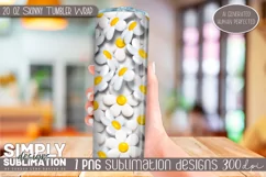 3D Kids Seamless Sublimation Skinny Tumbler Wrap| 20oz | Png Product Image 3
