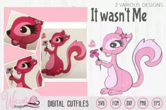Squirrel svg, Skunk svg, girl svg, woodland svg Product Image 1