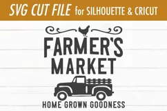 Farmers Market | Old Truck SVG Product Image 3