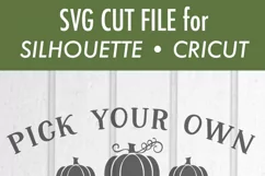 Pick Your Own Farm Grown Pumpkins SVG DXF Files Product Image 3