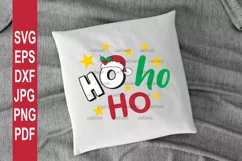 Christmas SVG | Hohoho Stars - svg, eps, png, jpg, pdf, dxf Product Image 3