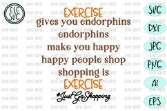 Excercise gives you endorphins SVG, DXF, Ai, PNG Product Image 2
