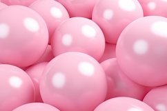3D Pink Balls Background Product Image 1