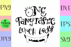 One fangtastic lunch lady svg, lunch lady halloween svg Product Image 2