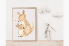 Australian animals clipart. Watercolor mother and baby. Product Image 6