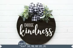 Choose Kindness SVG, Sublimation, Printable, EPS, JPG, PNG Product Image 3