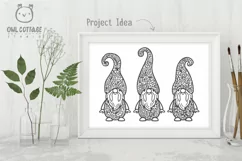 Scandinavian Floral Gnomes SVG, Gnome Clipart, Tomte Product Image 11