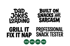 Humorous Dad Quote SVG Cut File Design Product Image 1
